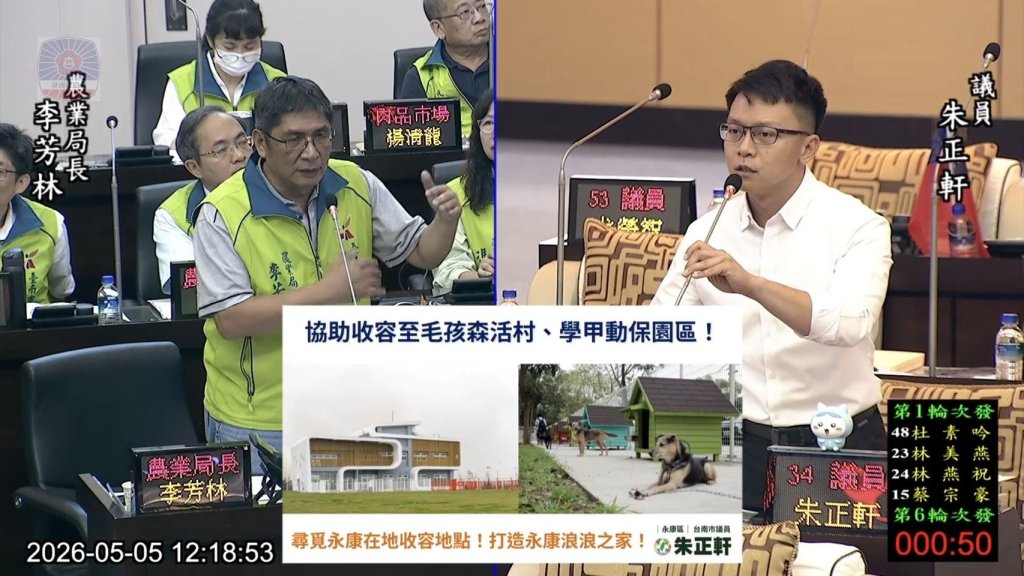 緩解人犬衝突 朱正軒請市府新建永康浪浪收容所