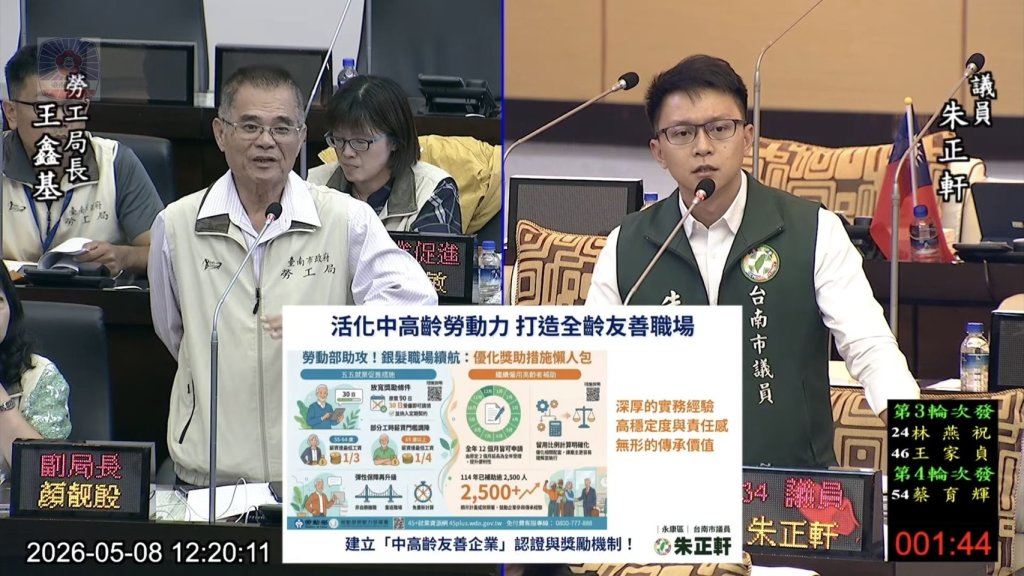 小資餐飲業徵才涉歧視 遭重罰30萬 朱正軒：應修法分級 還要加強銀髮就業