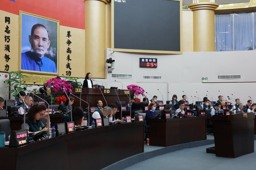 臺南市議會第7次定期會14日起進行市政總質詢