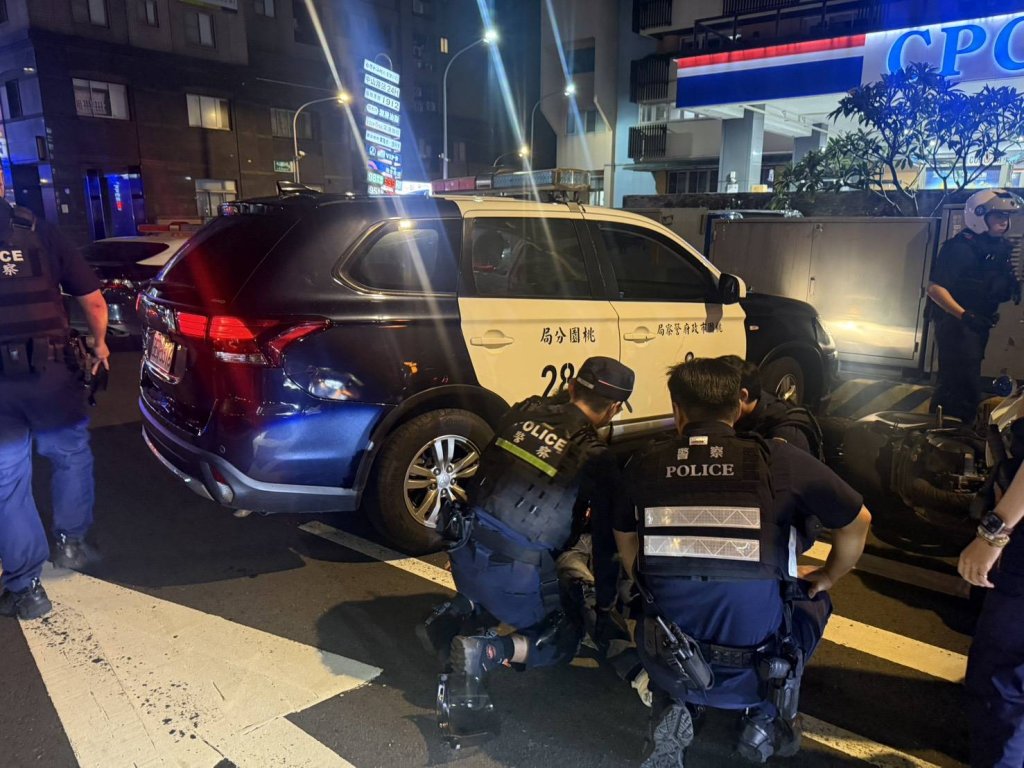 毒駕男拒檢違規竄逃  桃警網圍捕落網送辦