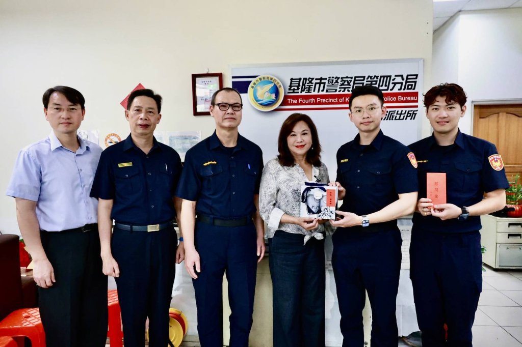 基隆警破毒案遭波及送醫　邱佩琳現場慰問表關心
