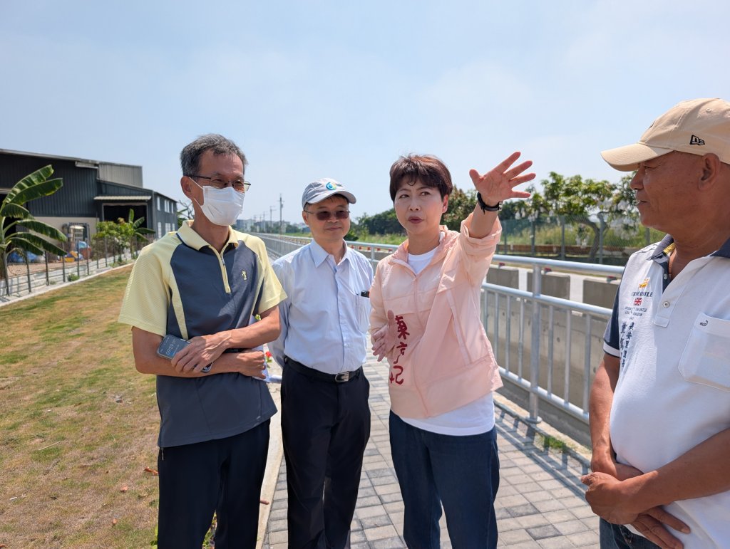 陳亭妃持續爭取水圳綠美化 打造兼具灌溉與休憩功能優質環境