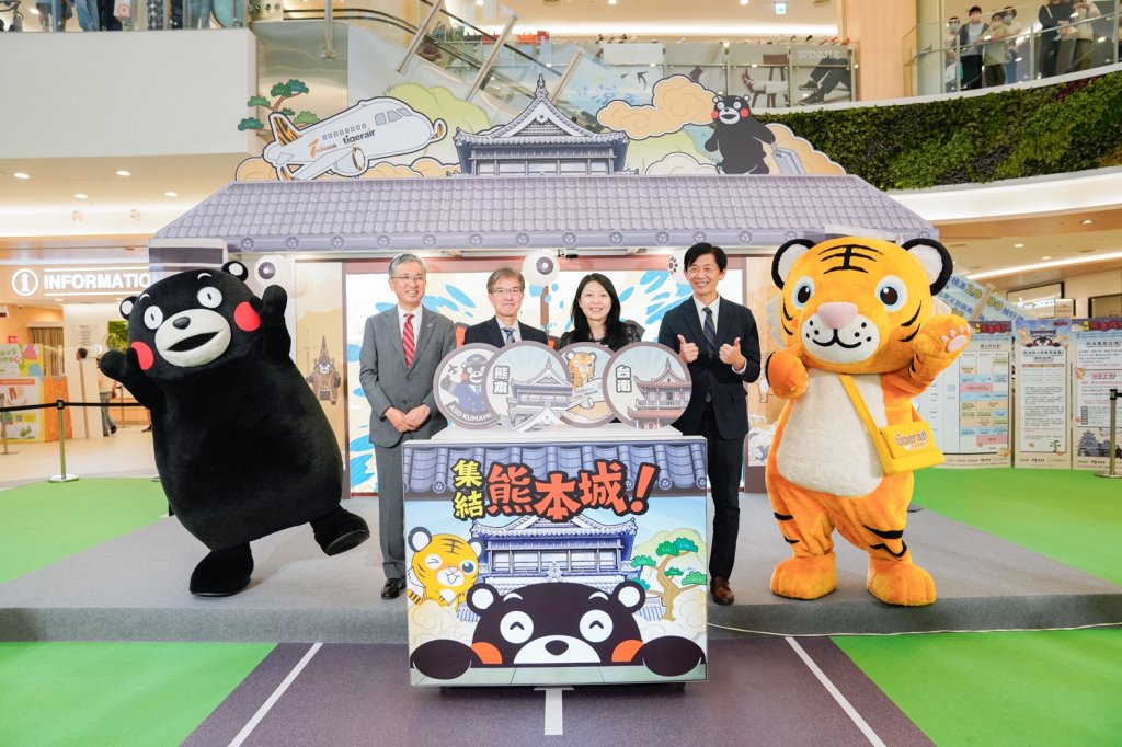 熊本熊現身台南 黃偉哲盼攜手熊本縣及虎航深化台日觀光交流