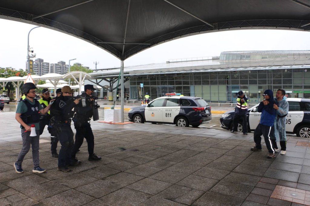南警高鐵站實施維安演練 強化大眾運輸場域安全防護