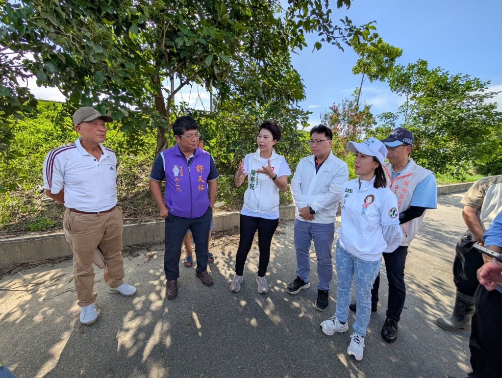 陳亭妃會勘關廟防汛道路淹水 要求短中長期並進 立即解決地方淹水問題