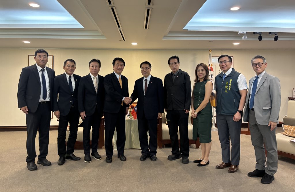 日本石川縣能美市訪團蒞府拜會 黃偉哲盼開展兩市交流