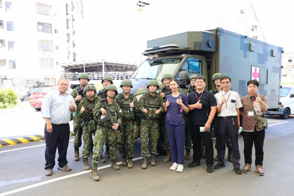 軍民聯防淬鍊衛勤戰力！台南新樓醫院攜手四支部衛生營圓滿完成戰傷演練