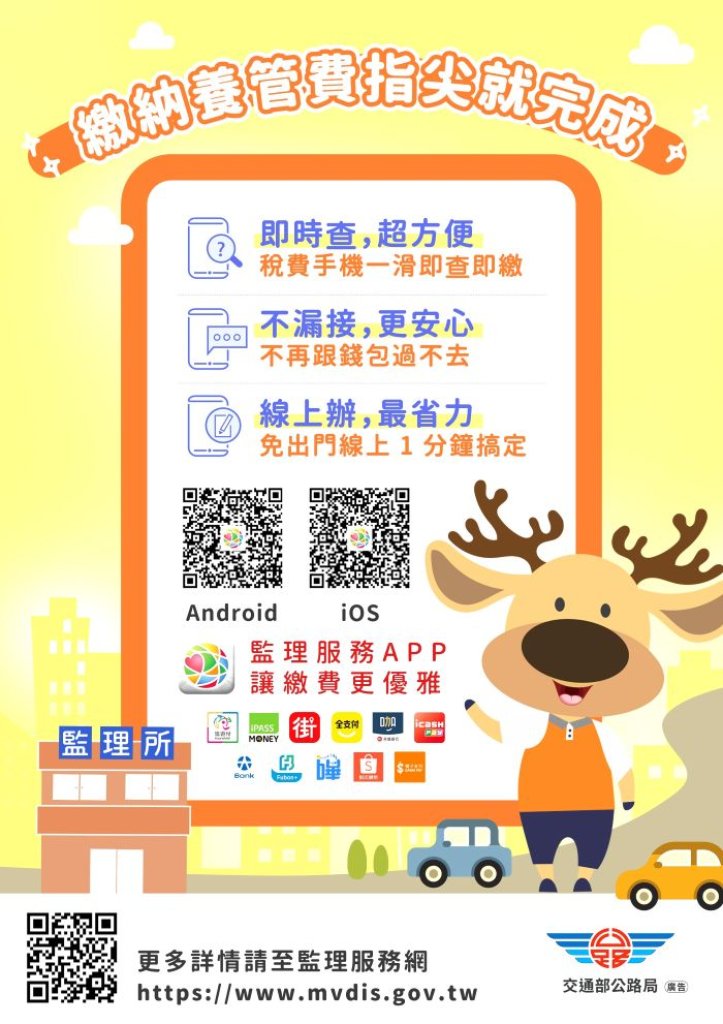 公路使用養護安全管理費繳納期限7/31止逾期受罰