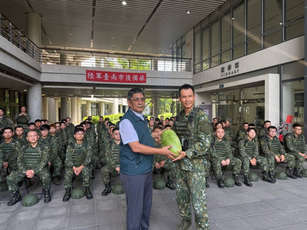 南市府慰問教召後備軍人  感謝辛勞厚植全民防衛韌性
