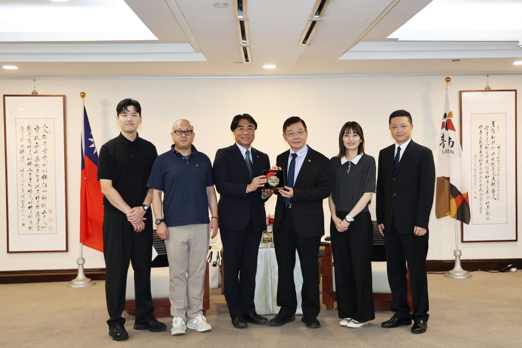 深化花火情誼 日本靜岡縣沼津市長頼重秀一率團 拜會台南市政府