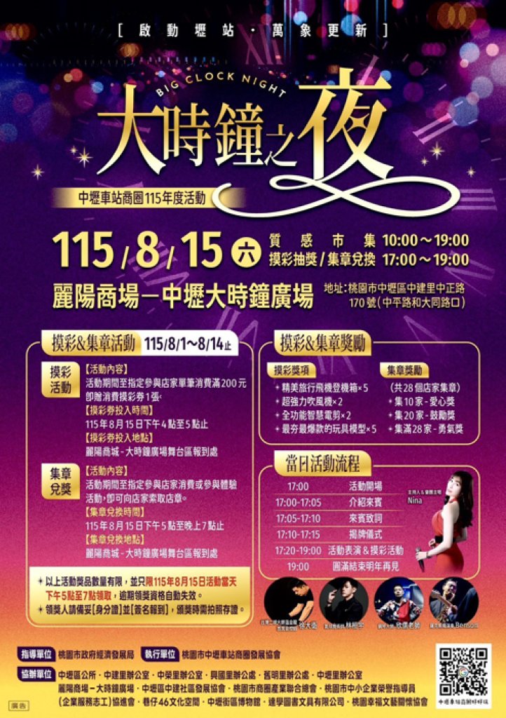 大時鐘再啟動！中壢舊城聚人氣