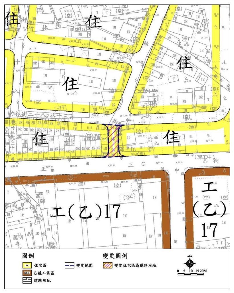 南市都發局將永康區竹林街道路延伸打通至中正三街瓶頸