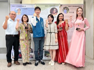 丁卉畇、阮玉銀、蔡欣妤教師獲「雄新獎」 3位新住民教師用語言帶孩子看見世界