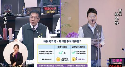 同樣是老師！台南推免費午餐公幼竟被排除 林冠維請命：公幼教師及教保員納入營養午餐補助範圍  