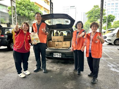 台電台南區處中元募逾千斤白米 捐贈弱勢家庭及慈善機構