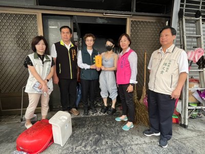 安南區火災爆炸事故 副市長趙卿惠慰問嚴重受災戶 市府全力協助家園復原