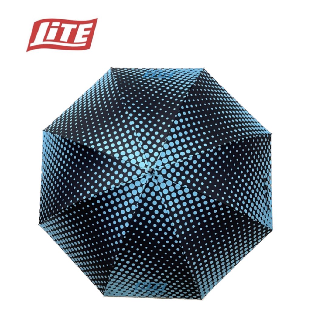 LITE圓點碳纖維超輕傘 (U-12)黑底藍點