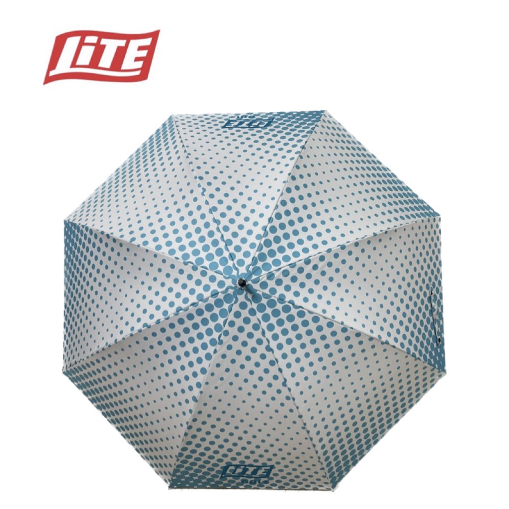 LITE圓點碳纖維超輕傘 (U-12)白底藍點
