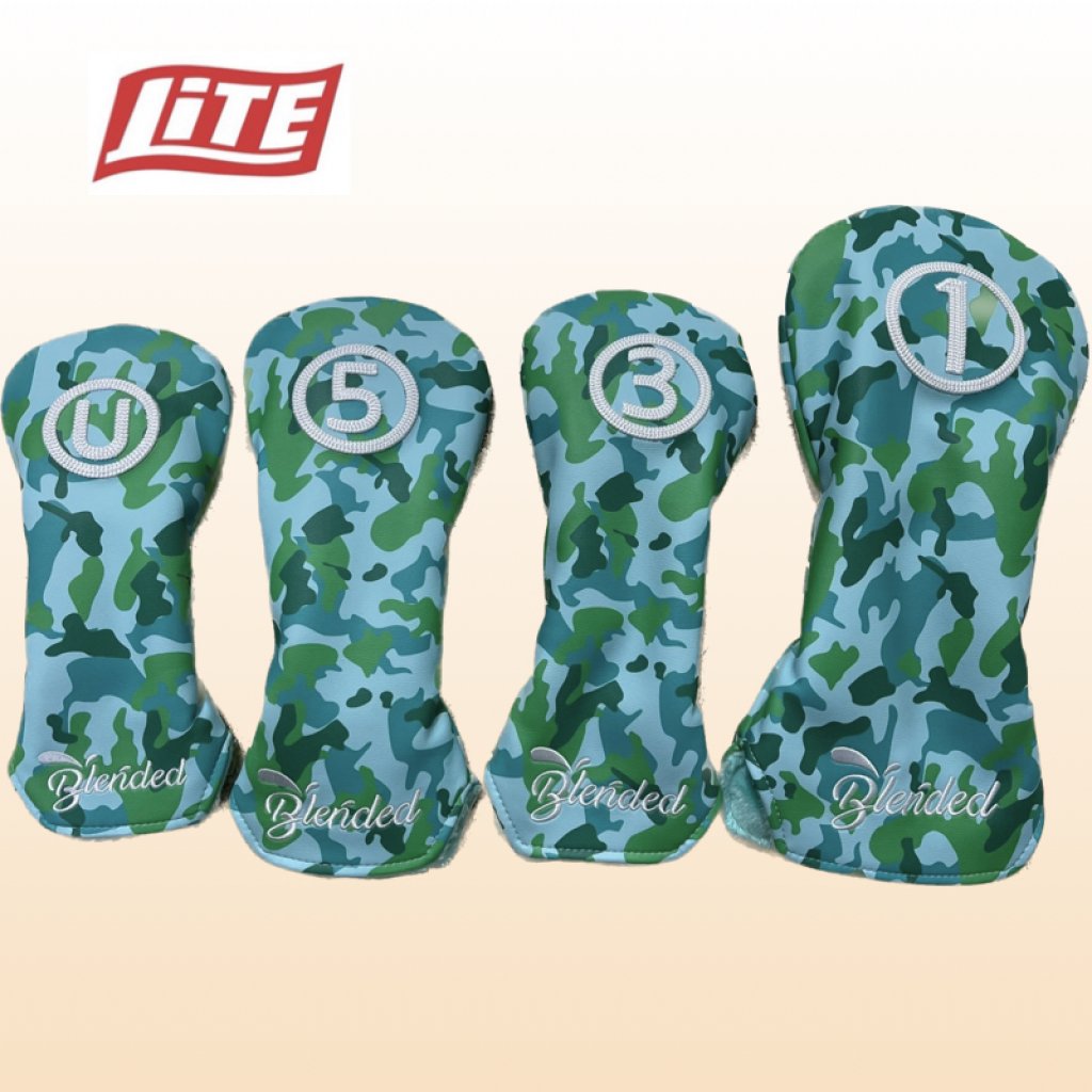 LITE 迷彩版木桿套（一號木/球道木/小雞腿）軍綠（K-584/585/586）