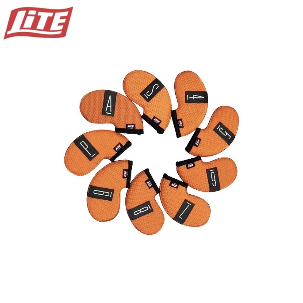 LITE壓紋號碼鐵桿套 (K-04-1)橘色